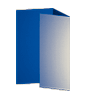 Einladungskarte DIN lang 6-seiter Wickelfalz 4/4 farbig mit beidseitig partieller Glitzer-Lackierung