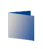 Trauerkarte Quadrat 105 x 105 mm 4-seiter 4/4 farbig mit beidseitig partieller Glitzer-Lackierung